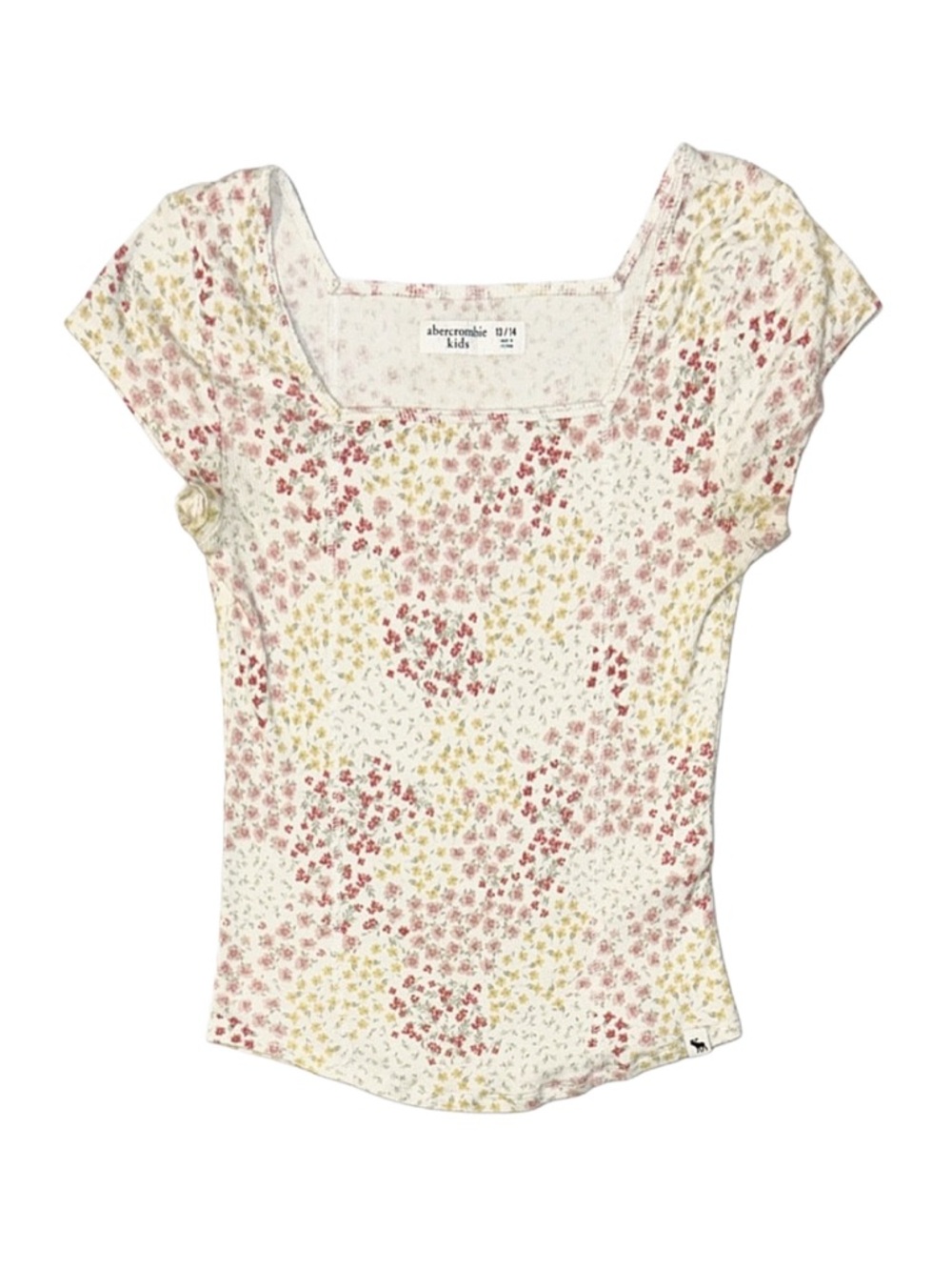 ABERCROMBIE KIDS Floral Short Sleeve Shirt Size 13/14
